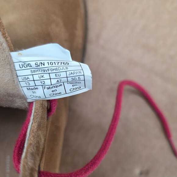 UGG LEIGHTON CHUKKA BOOT MENS  WATERPROOF CHESTNUT SUEDE Sz 13 - Picture 10 of 10